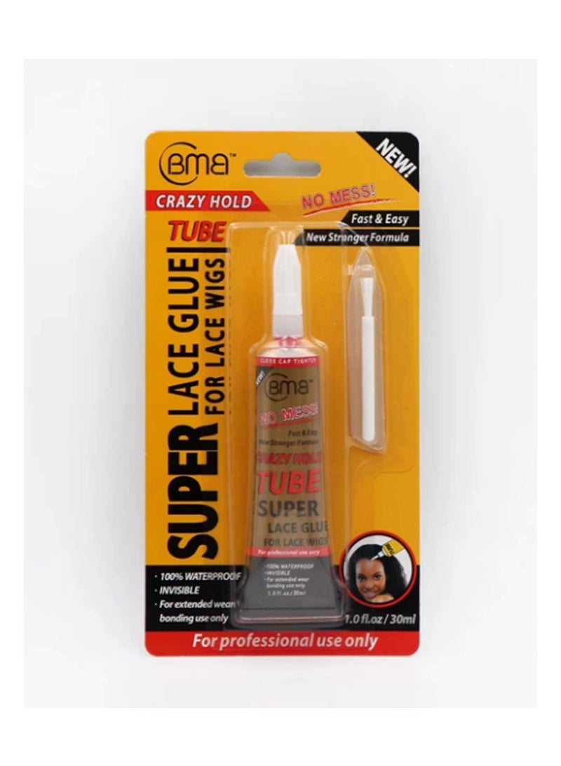 BMB Super Lace Glue for Lace Front Wigs Crazy Hold Tube 1.0 fl.oz - Image 1