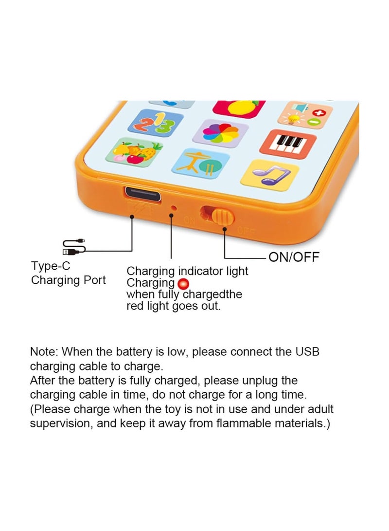 أرابايت هاتف أطفال، لعبة أطفال رائعة، هاتف تعليمي مزود بـ 18 زرًا و 6 أوضاع، وهو هدية مثالية للأطفال الصغار، الأولاد والبنات. - Image 5