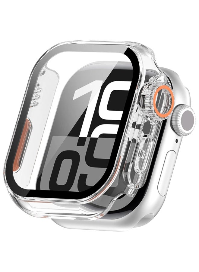 Kmaxai Ultra Transformation Tempered Glass Screen Protector And Case For Apple Watch Series 11/10 42mm Transparent - Image 2