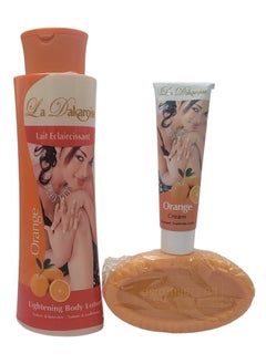 Orange La Dacaroise Orange Set: Lotion 400 ml Cream 50 gm Soap 150 gm  - Image 2