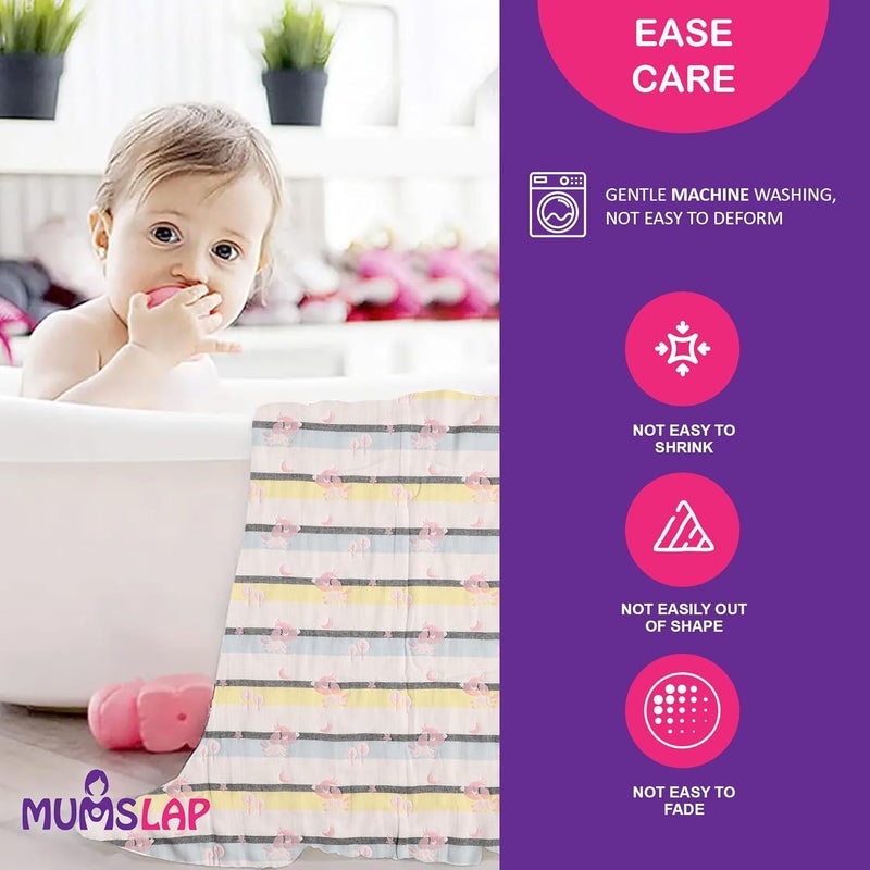 MumsLap Baby Muslin Blanket for Newborn 6 Layer Gauze Cotton Soft Swaddle Wrap BlanketQuiltBath TowelNursing CoverCrib Blankets for Boys and Girls Doggy 200 tcMulticolor - Image 4