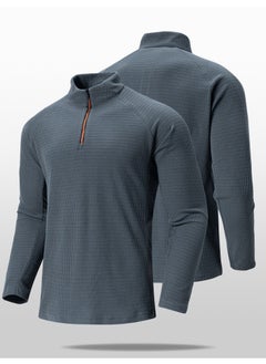 KUYING New Standing Collar Checkered Sports Top  - Image 2