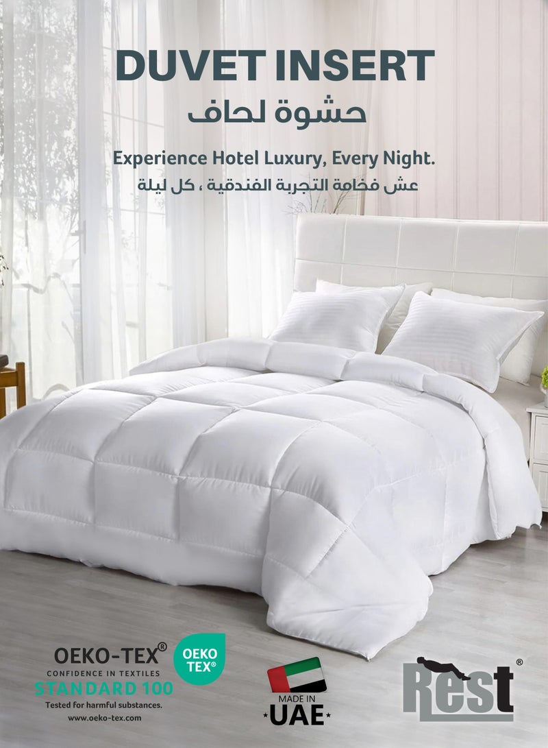 Rest لحاف فندقي فاخر من رست 240X260 سم – لحاف فائق النعومة، جودة ممتازة، حشوة بديلة للريش، غطاء لحاف لجميع الفصول، صنع في الإمارات - Image 5