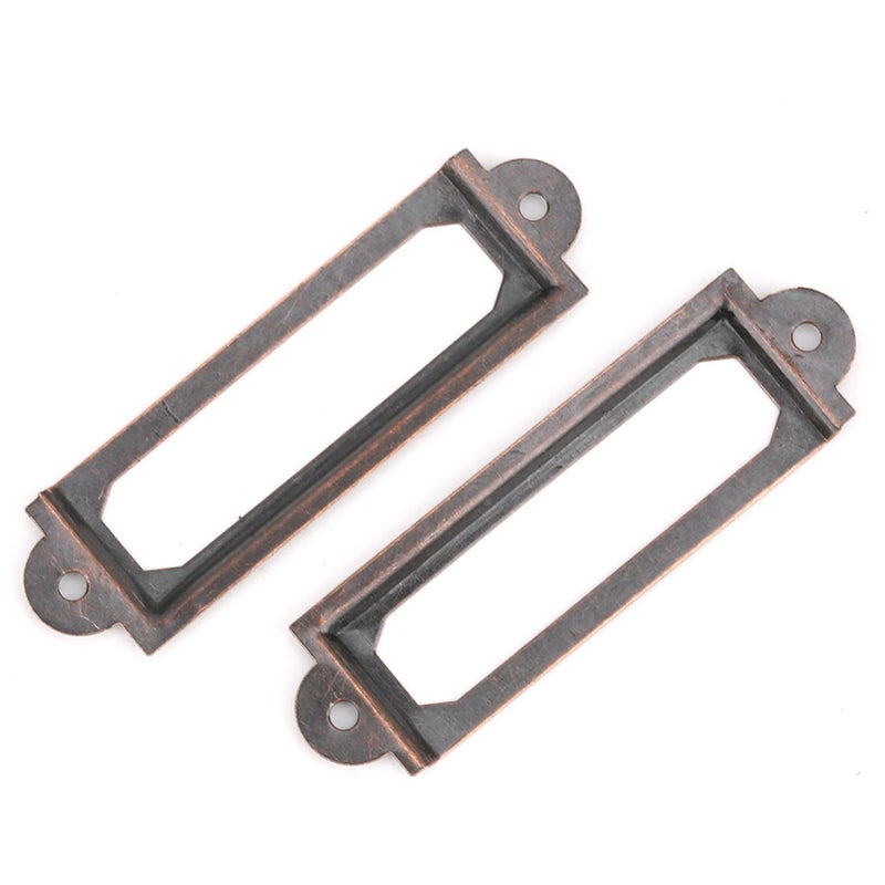 20 Pcs Drawer Label Brand Students DIY Retro Drawer Signs Shelf Note AccessoryRed Bronze - Image 4