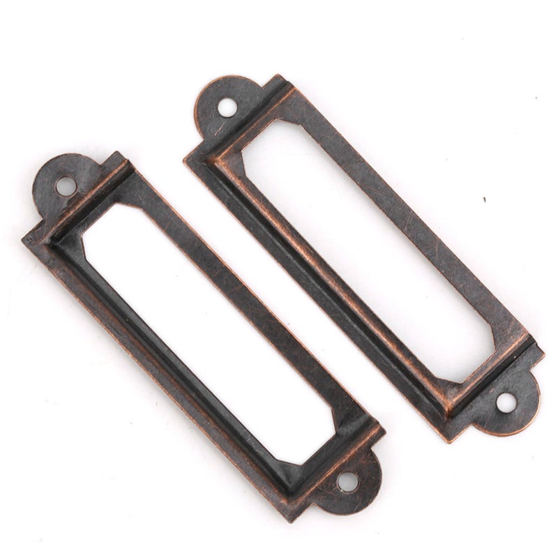 20 Pcs Drawer Label Brand Students DIY Retro Drawer Signs Shelf Note AccessoryRed Bronze - Image 2