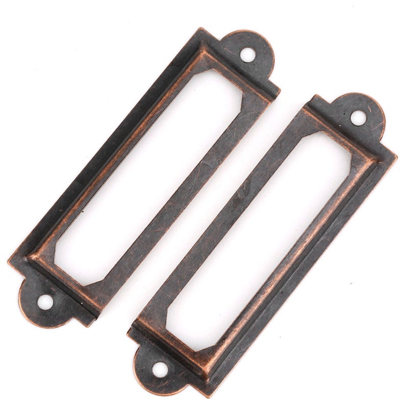20 Pcs Drawer Label Brand Students DIY Retro Drawer Signs Shelf Note AccessoryRed Bronze - Image 3