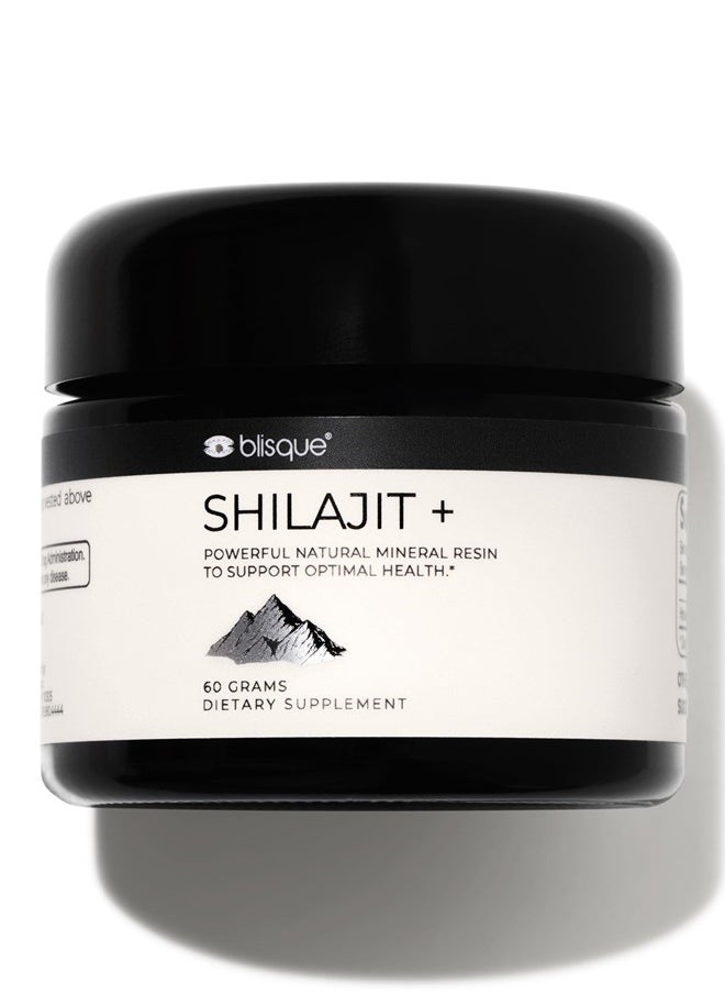 Blisque - – Pure Himalayan Organic Shilajit Resin Supplement | Authentic and Natural | Golden Grade A | Contains Fulvic Acid and Trace Minerals | 60 Grams - Image 1