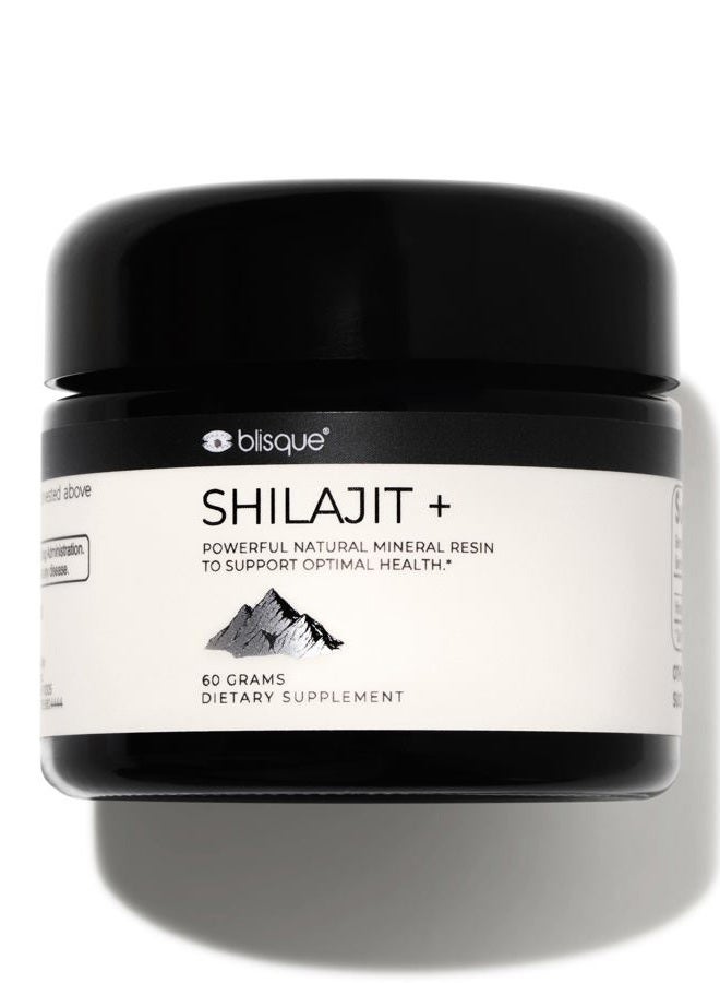 Blisque – مكمل غذائي من راتنج شيلاجيت العضوي النقي من جبال الهيمالايا | أصلي وطبيعي | درجة ذهبية A | يحتوي على حمض الفولفيك والمعادن النزرة | 60 جرامًا - Image 1