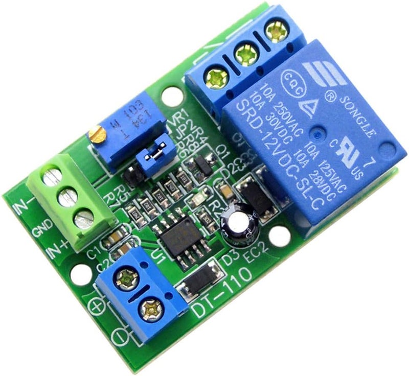 Taidacent LM393 Voltage Comparator Relay Module 1 Channel / 1CH 5V/12V/24V Volt Comparison Board Stable Perfect (12V) - Image 1