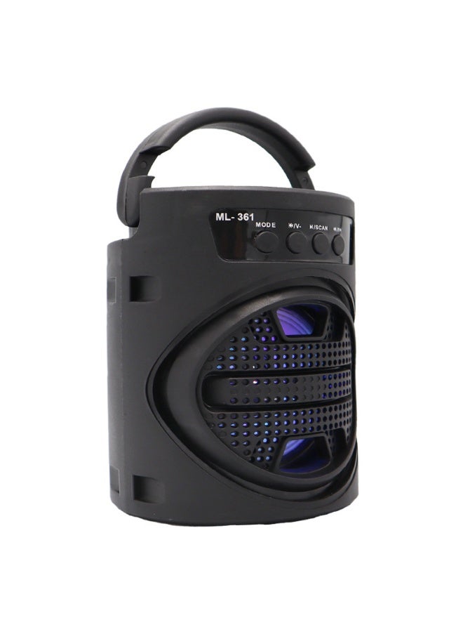 سماعة بلوتوث محمولة 3 إنش، مضخم صوت صغير، للاستخدام الخارجي، ميكروفون محمول، كيوغ الكاريوكي، رقص مربع، ستيريو - Image 4