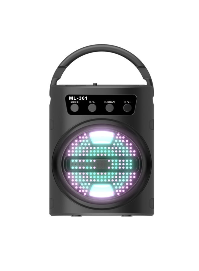 سماعة بلوتوث محمولة 3 إنش، مضخم صوت صغير، للاستخدام الخارجي، ميكروفون محمول، كيوغ الكاريوكي، رقص مربع، ستيريو - Image 1