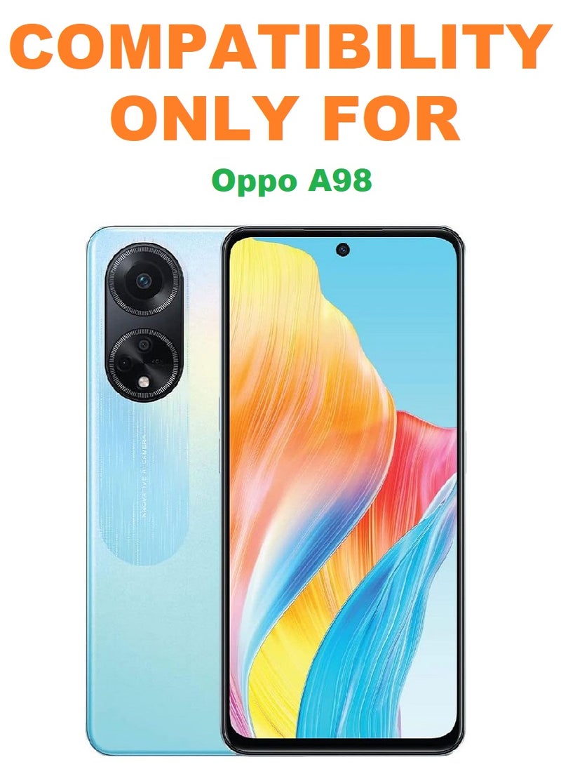 Super 2 Pieces Tempered Glass Screen Protector 5D Designed For Oppo A98 Full Glue Edge to Edge Full Screen Coverage And Bubble Free - Image 3