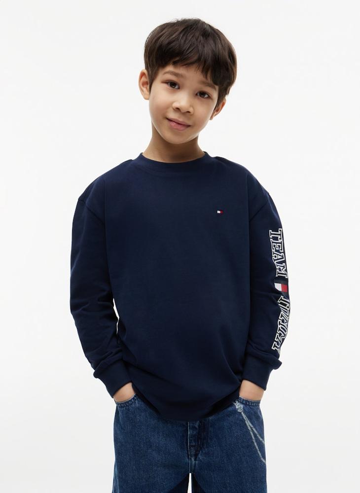 TOMMY HILFIGER Logo Long Sleeve T-Shirt - Image 1