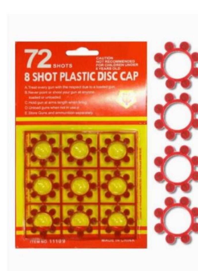 8 Shots Plastic Caps 288 Total In Four Packs - Image 2