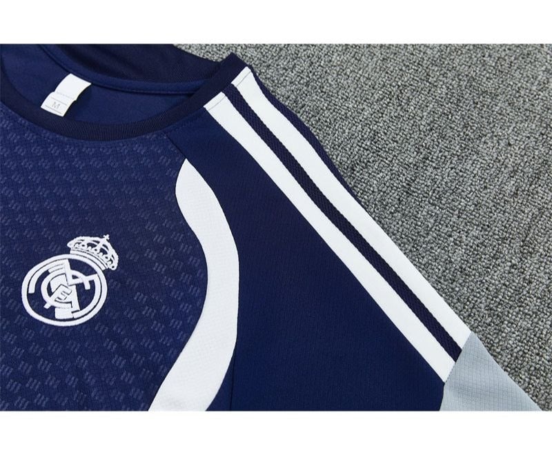 Real Madrid C.F. Men's Real Madrid C.F. Football Training Jersey Set, Short Sleeve Soccer T-shirt with Shorts - Image 5