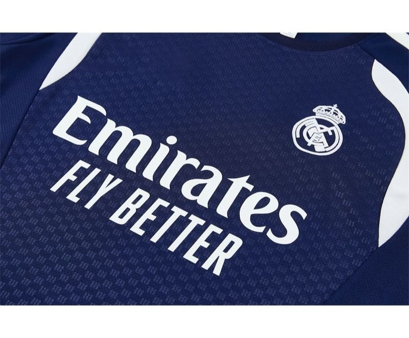 Real Madrid C.F. Men's Real Madrid C.F. Football Training Jersey Set, Short Sleeve Soccer T-shirt with Shorts - Image 4