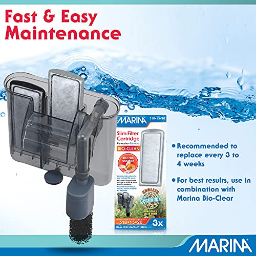 Marina Slim Filter Carbon Plus Ceramic Cartridge, (3 Pack) , 3 Cartridges each, White - Image 5