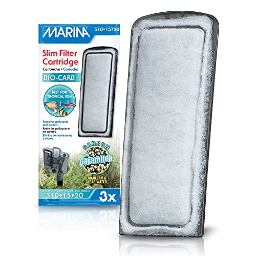 Marina Slim Filter Carbon Plus Ceramic Cartridge, (3 Pack) , 3 Cartridges each, White - Image 1