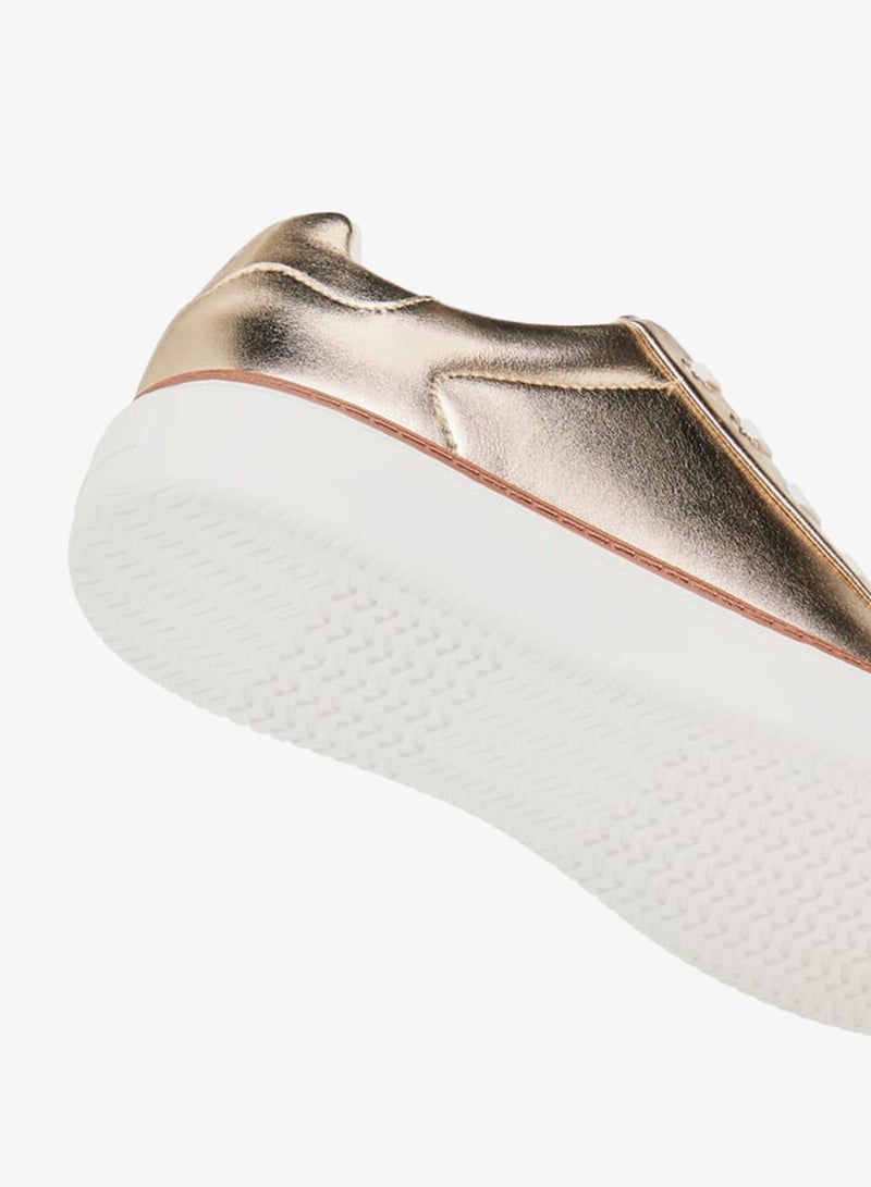 سيليست سنيكرز نسائي معدني برباط - Image 5