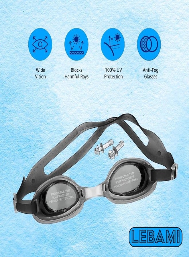 LEBAMI Swimming Kit for Boys | Swim Trunks, Goggles, Swim Cap, Nose Clip, Ear Plugs, Swim Ring | Accessories for Swimming, Water Sports(4 Years - 5 Years,Rainbow) - Image 4