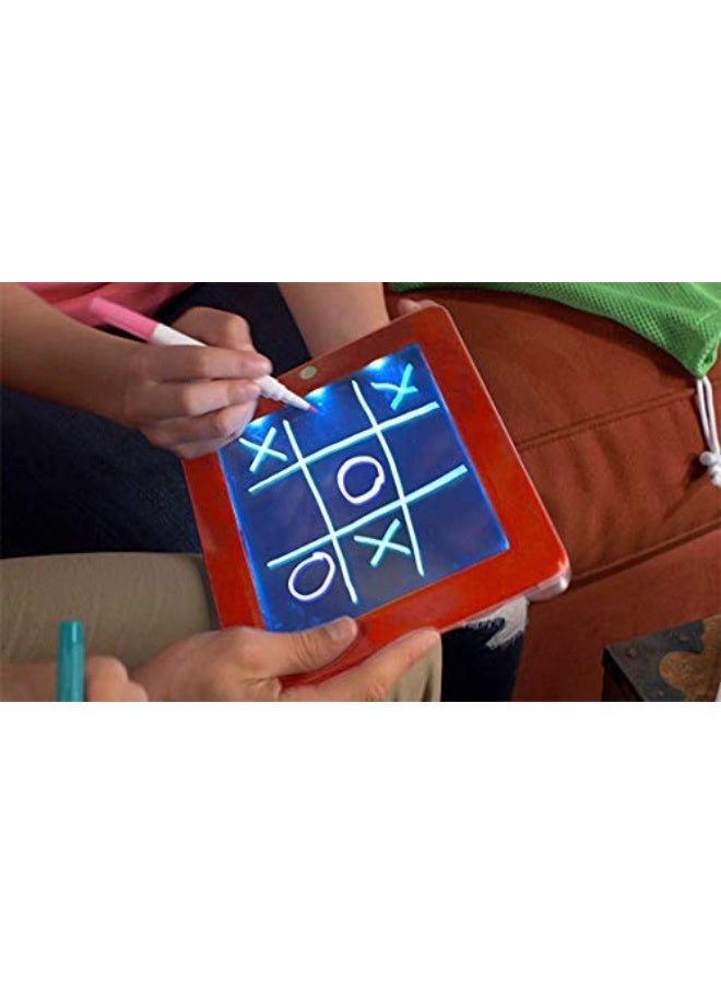 Magic Pad Deluxe Light Up LED Drawing LCD Tablet with Dual Side Markets, Dry Eraser & Stencils  - Image 4