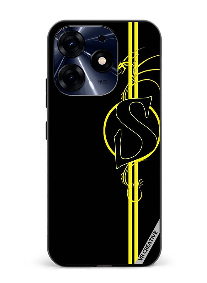 VR CREATIVE Protective Case Cover For Tecno Spark 10 Pro Letter S Design Multicolour - Image 1