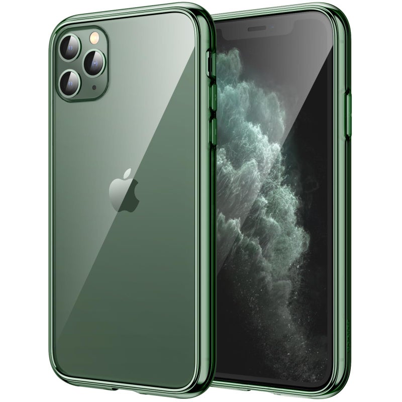 JETech Case for iPhone 11 Pro Max 65Inch NonYellowing Shockproof Phone Bumper Cover AntiScratch Clear Back Alpine Green - Image 2