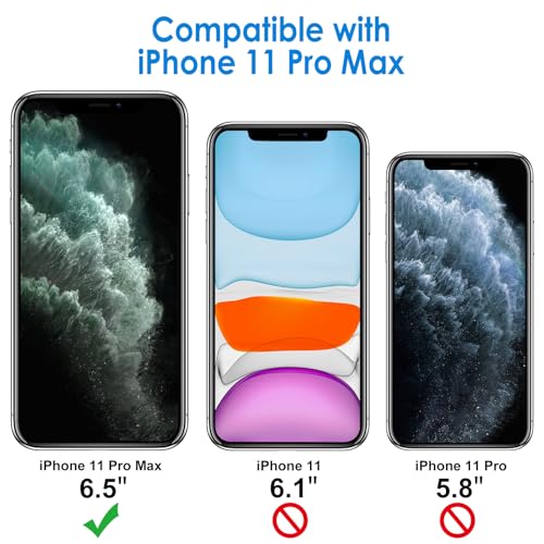 JETech Case for iPhone 11 Pro Max 65Inch NonYellowing Shockproof Phone Bumper Cover AntiScratch Clear Back Alpine Green - Image 3