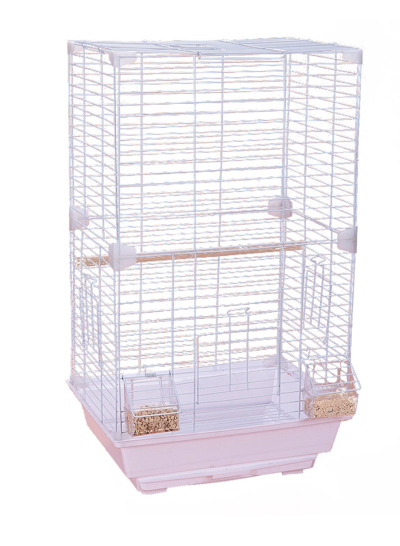 كيدل قفص طيور شفاف مرتفع، قفص ببغاء، جلد النمر، زهرة الفاوانيا السوداء، قفص عرض كبير جدًا للمنزل والفيلا ومساحة كبيرة - Image 1