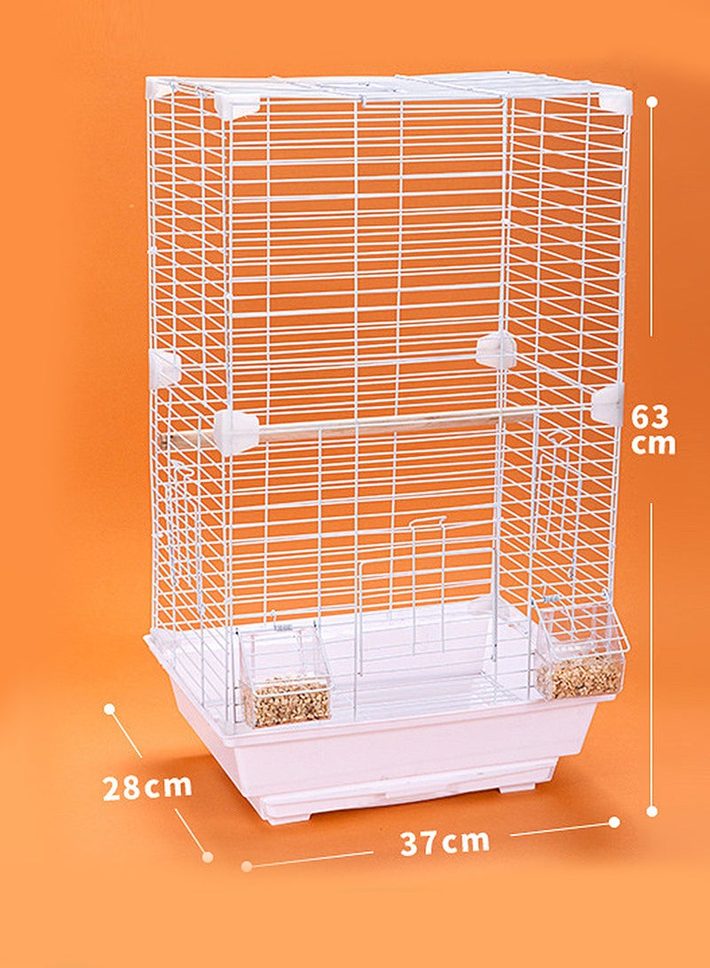 كيدل قفص طيور شفاف مرتفع، قفص ببغاء، جلد النمر، زهرة الفاوانيا السوداء، قفص عرض كبير جدًا للمنزل والفيلا ومساحة كبيرة - Image 4