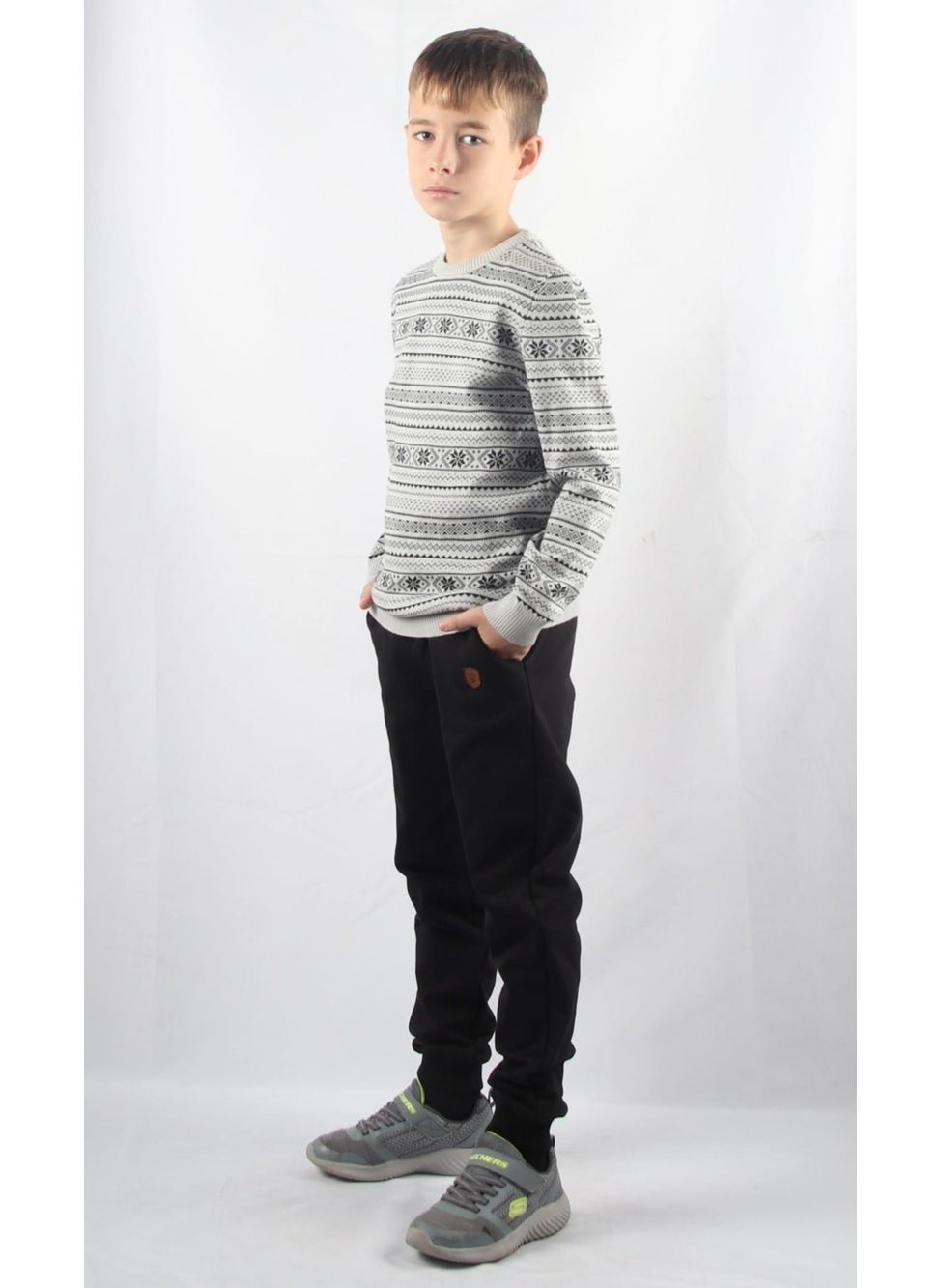 Alexander Gardi Crew Neck Kids Knitted Sweater C23-7103  - Image 3