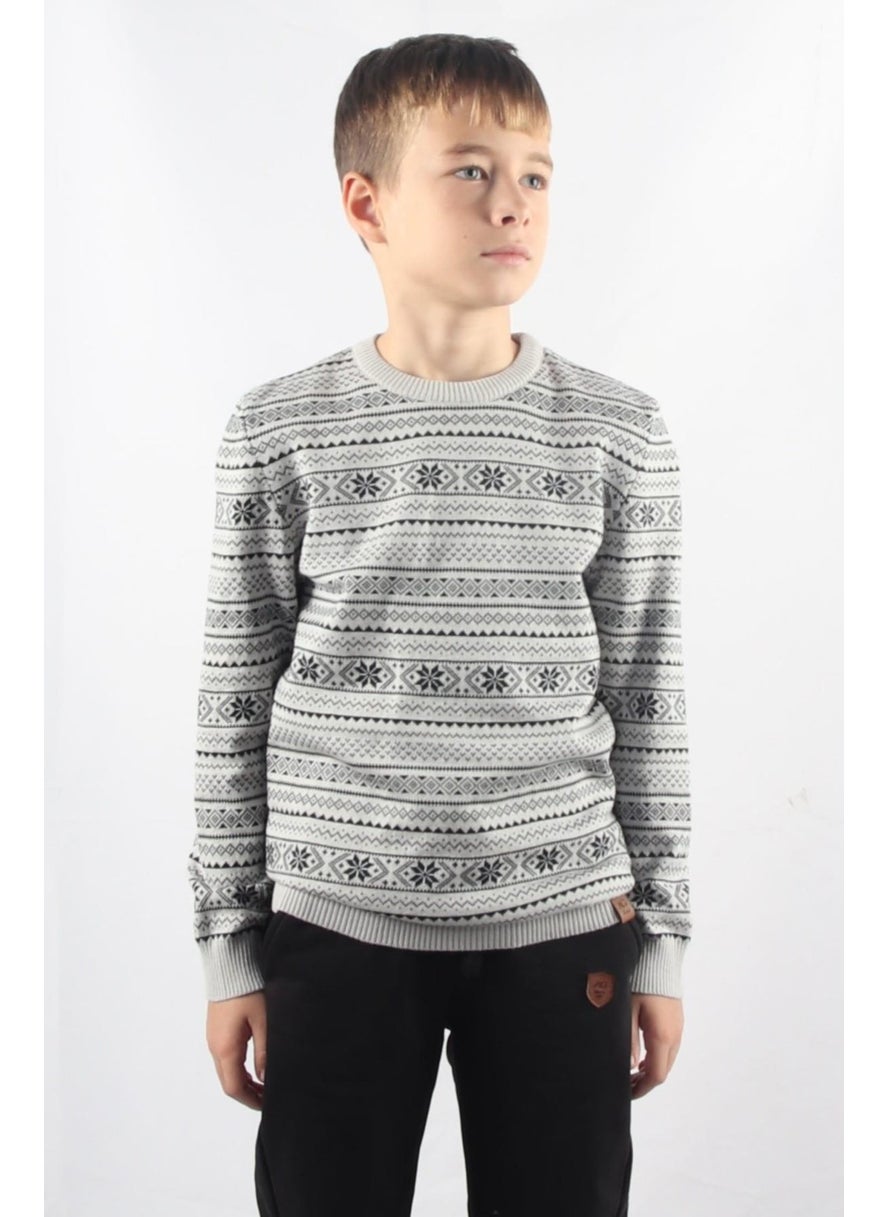 Alexander Gardi Crew Neck Kids Knitted Sweater C23-7103  - Image 4