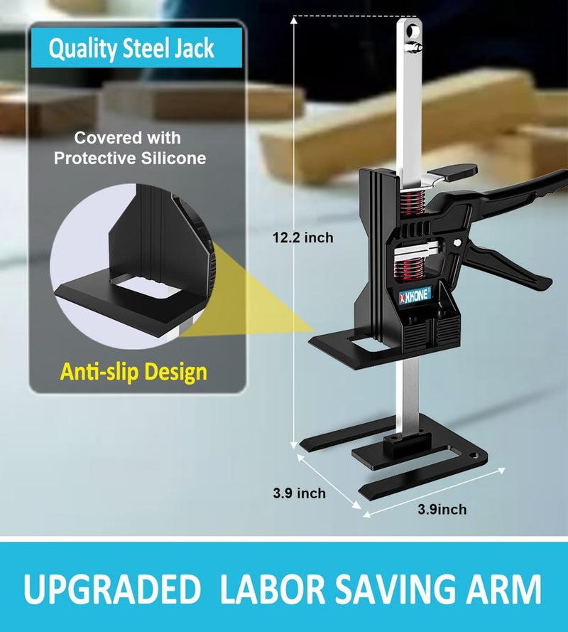 XKONE Labor Saving Arm Jack (2 Pcs) - Multi-Function Height Adjustment Lifting Device with Storage Case - Image 3