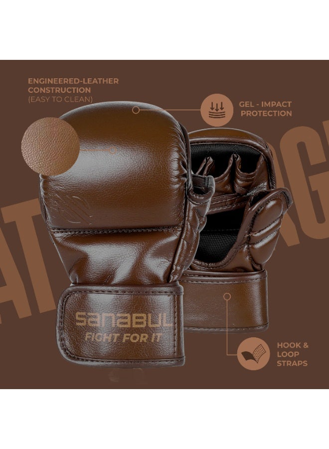 Sanabul  Battle Forged 7 OZ MMA Gloves Browon - Image 3