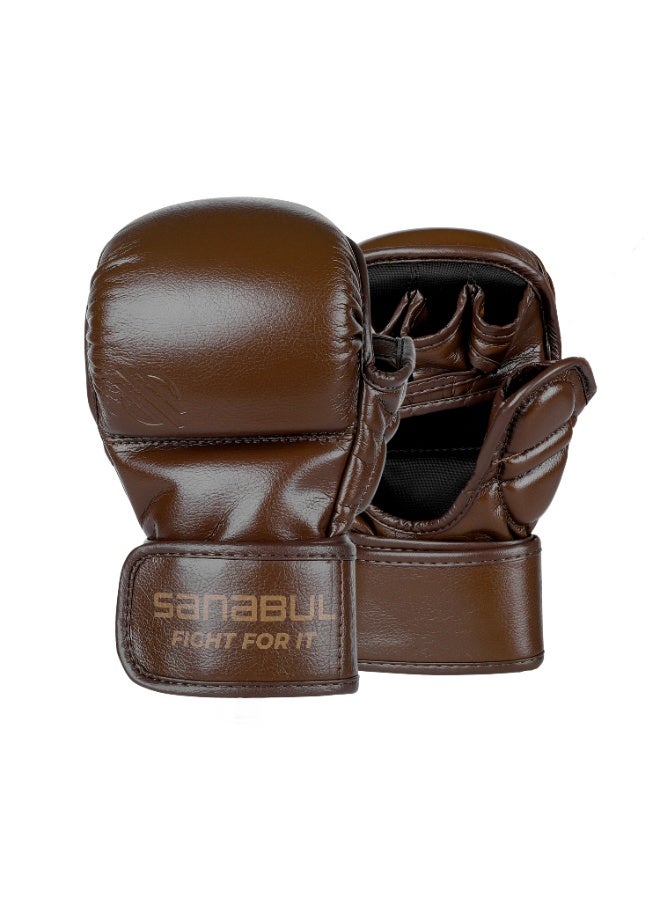 Sanabul  Battle Forged 7 OZ MMA Gloves Browon - Image 2