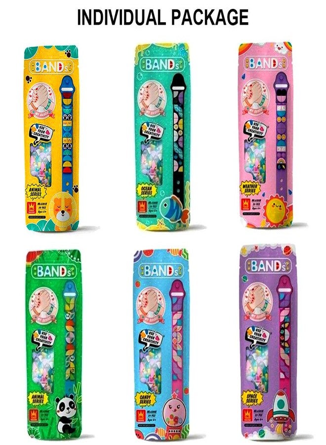 SIENON Bracelets 6PCS, Kids Building Blocks Dots Bracelets, DIY Creative Craft Bracelet Making Kit for Kids, Friendship Bracelets, Dots Construction Toys Kit for Birthday Holiday Gift for Girls Boys - Image 4