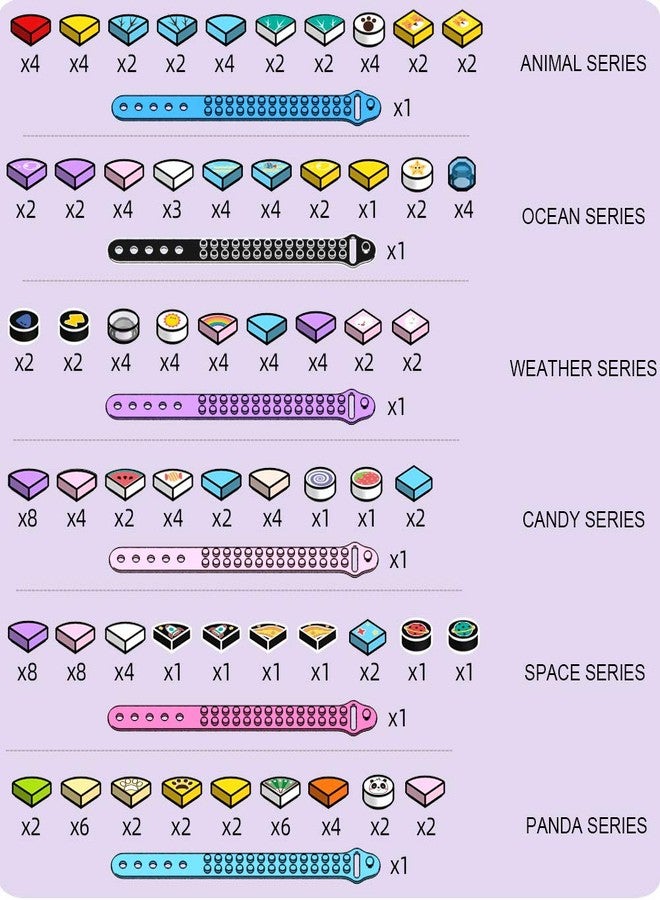 SIENON Bracelets 6PCS, Kids Building Blocks Dots Bracelets, DIY Creative Craft Bracelet Making Kit for Kids, Friendship Bracelets, Dots Construction Toys Kit for Birthday Holiday Gift for Girls Boys - Image 5