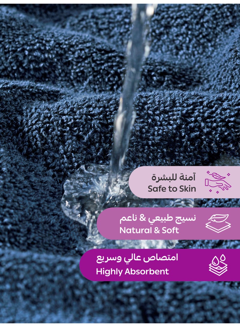 دوناتيلا مجموعة مناشف وجه  قطعة،  سم، قطن مشط %  ، سميكة وناعمة فائقة الامتصاص وسريعة الجفاف، مثالية للمنتجع الصحي والصالة الرياضية والفندق والاستخدام اليومي - Image 4