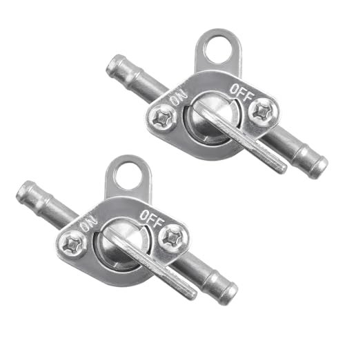 FSTURIOS 2 PCS Inline Fuel Tank Tap Valve 6mm Motorcycle Inline Fuel Petcock Shut Off Valve Gas Fuel Tank Tap OnOff Switch for 507090110125140150cc ATV Scooter Dirt Bike - Image 1