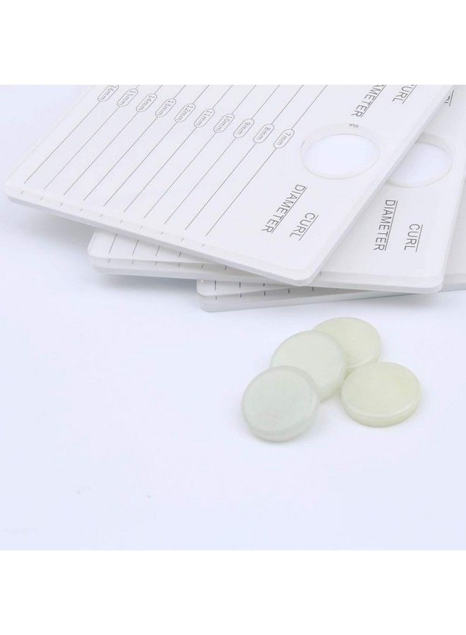 HERSQUEEN 2In1 Eyelash Extensions Adhesive Glue Pallet Holder With Jade Stone Acrylic Lash Tile Hand Plate Lash Pallet White Lash Tray Holder Display - Image 4