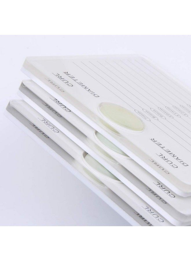 HERSQUEEN 2In1 Eyelash Extensions Adhesive Glue Pallet Holder With Jade Stone Acrylic Lash Tile Hand Plate Lash Pallet White Lash Tray Holder Display - Image 5
