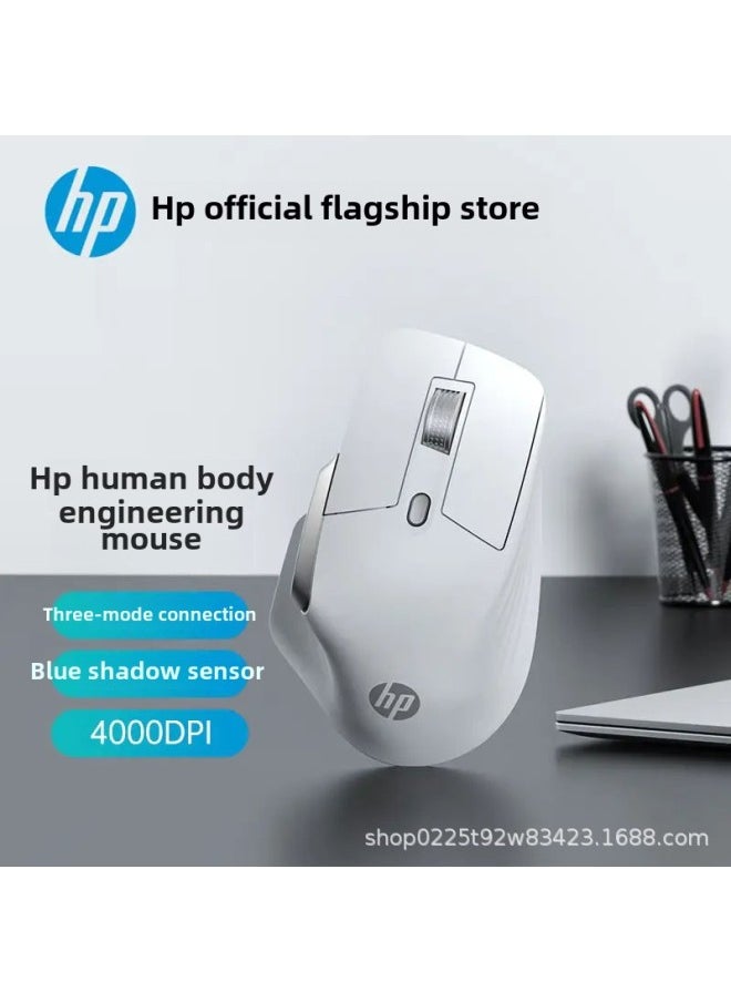Generic - HP Professor 1 Wireless Bluetooth Mouse Ergonomic Design Office Dedicated Light Tone Personality Mouse-Colour: Milk Tea Color-Interface:Bluetooth - Image 1