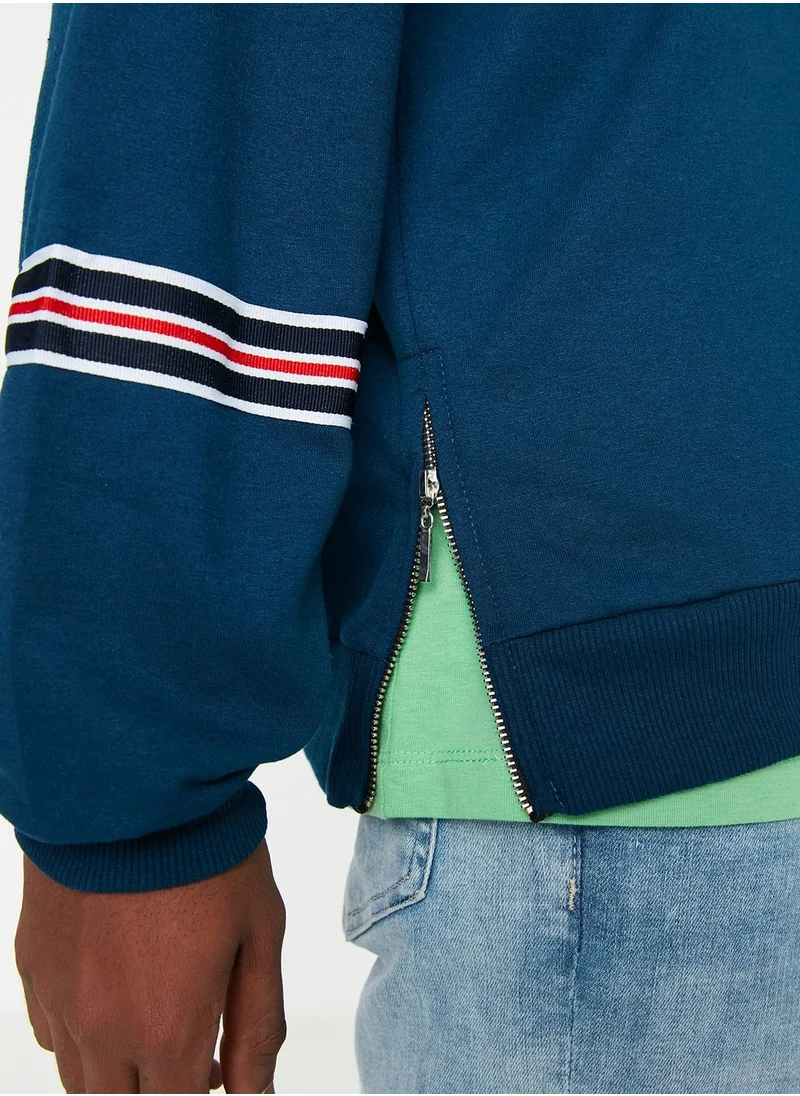 trendyol Side Zip Detail Sweatshirt