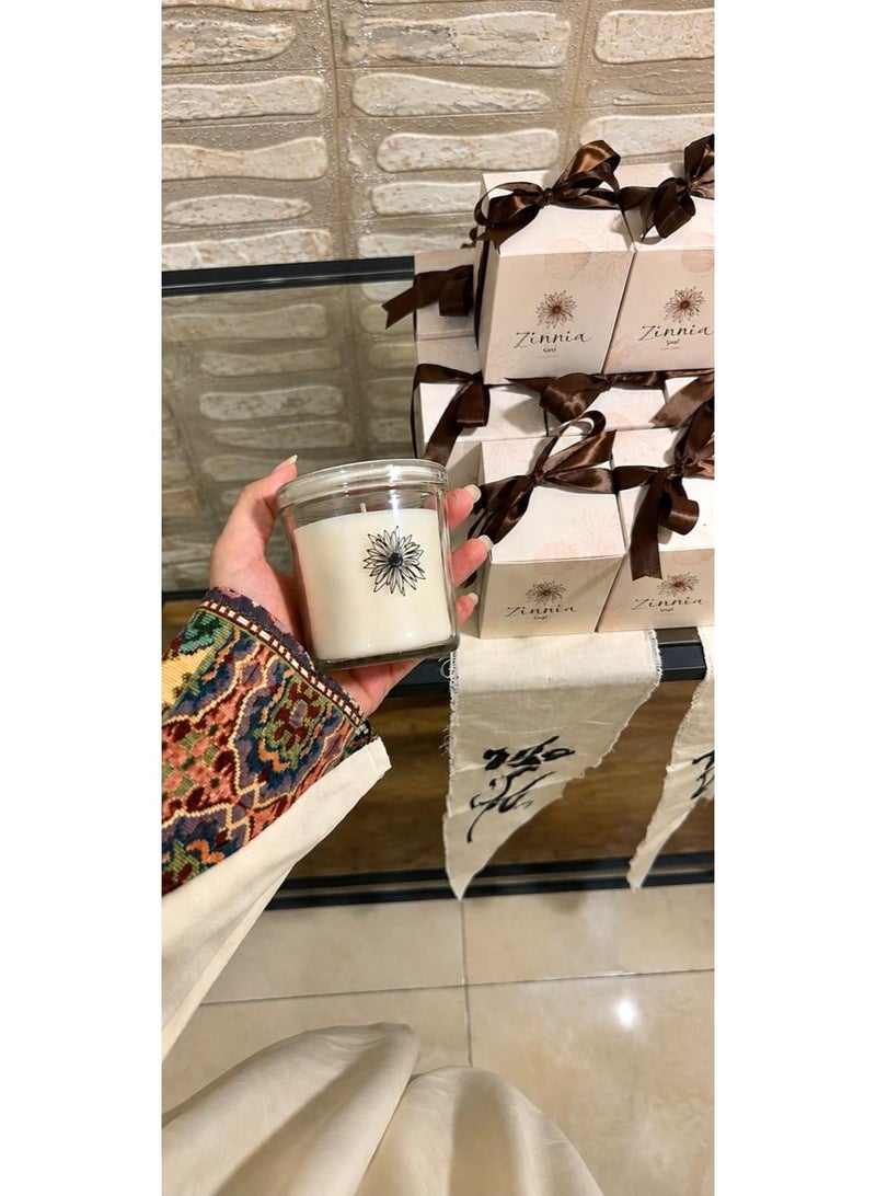 زينيا شمعة زينيا المعطرة برائحة الفانيلا البلانيفوليا الطبيعية. - Image 3