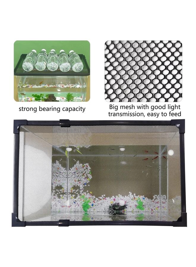 DIY Magnetic Fish Tank lid Cover Protective net 50 * 100CM Keep Fish from Jumping Out Avoid Fish, Reptiles, Turtles, etc., from Escaping - Image 3