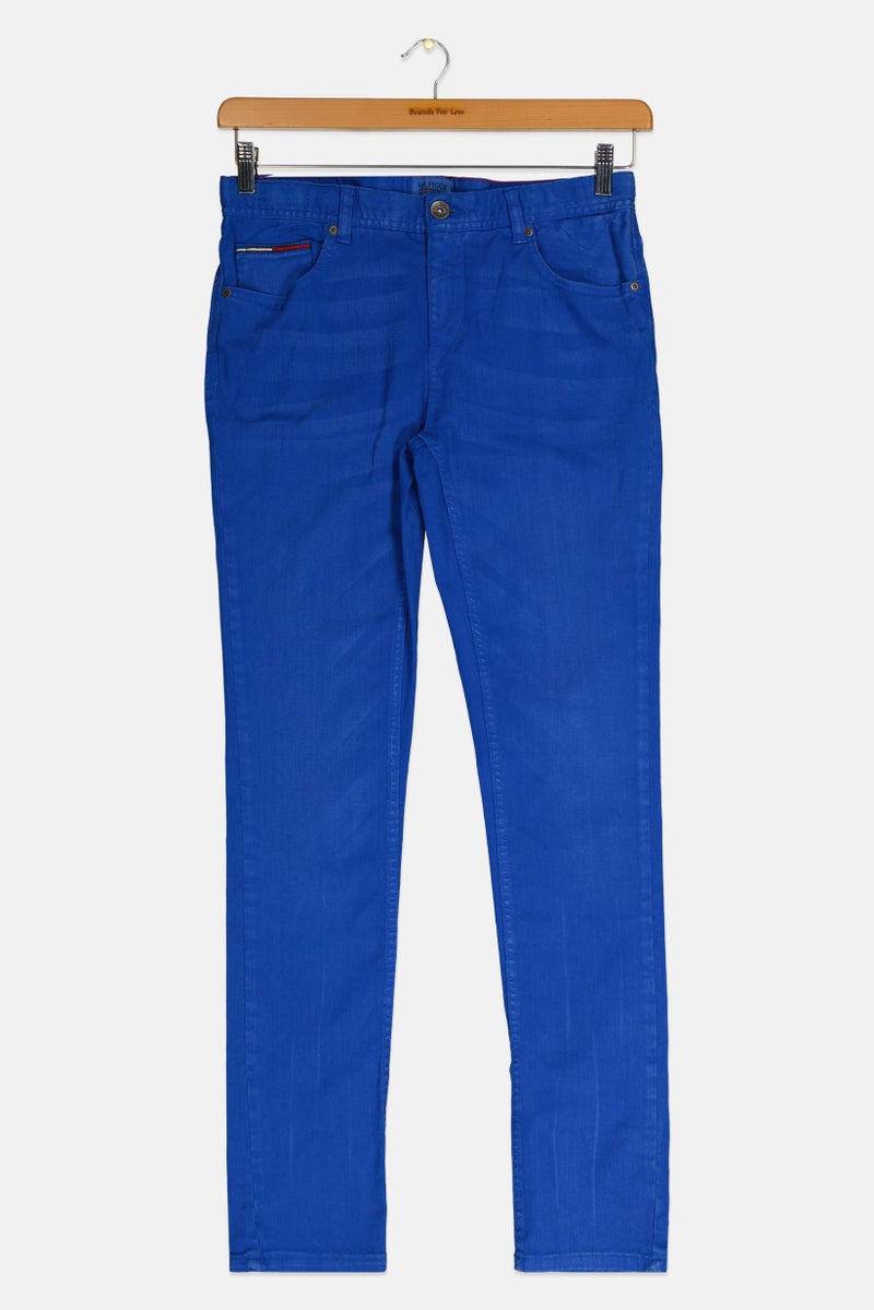 Hilfiger Denim Kids Girl Solid Non Stretchable Denim Jeans, Blue  - Image 1