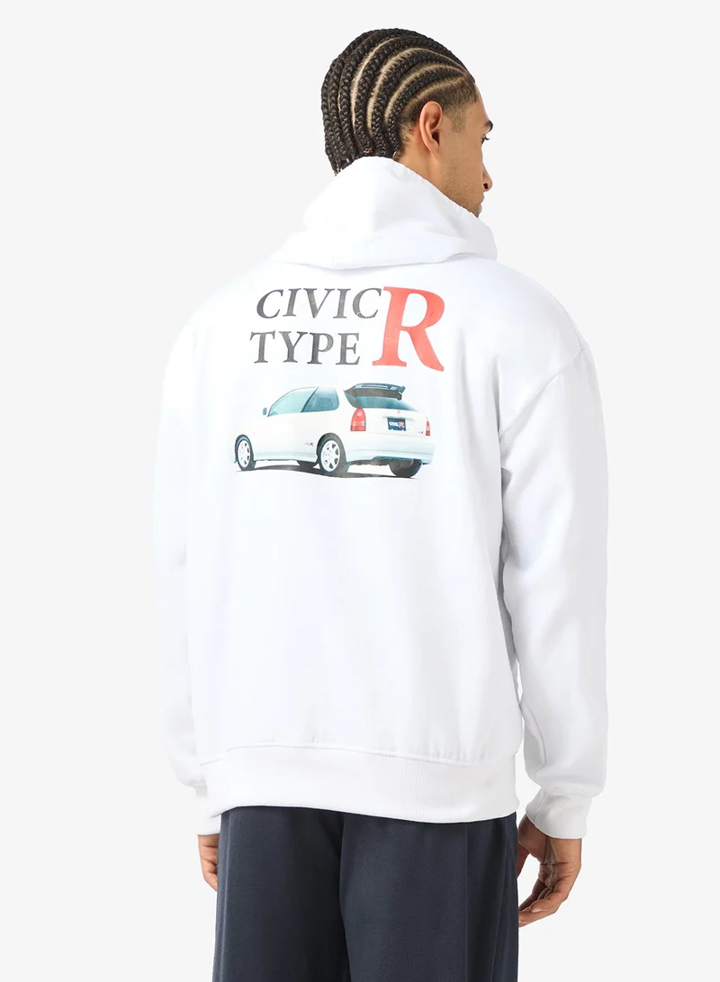 Seventy Five Graphic Print Hoodie