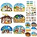 Funrous 36 Pack Make a Nativity Scene Christmas Nativity Craft Kits Nativity Scene Hanging Ornaments Religious Christian Craft Kits for Holy Night Christian Religious Party Supplies 6 Styles - Image 3