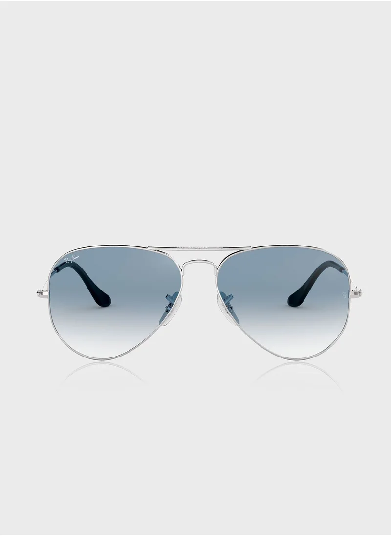 Ray-Ban 0Rb3025 Aviator Large Metal Sunglasses
