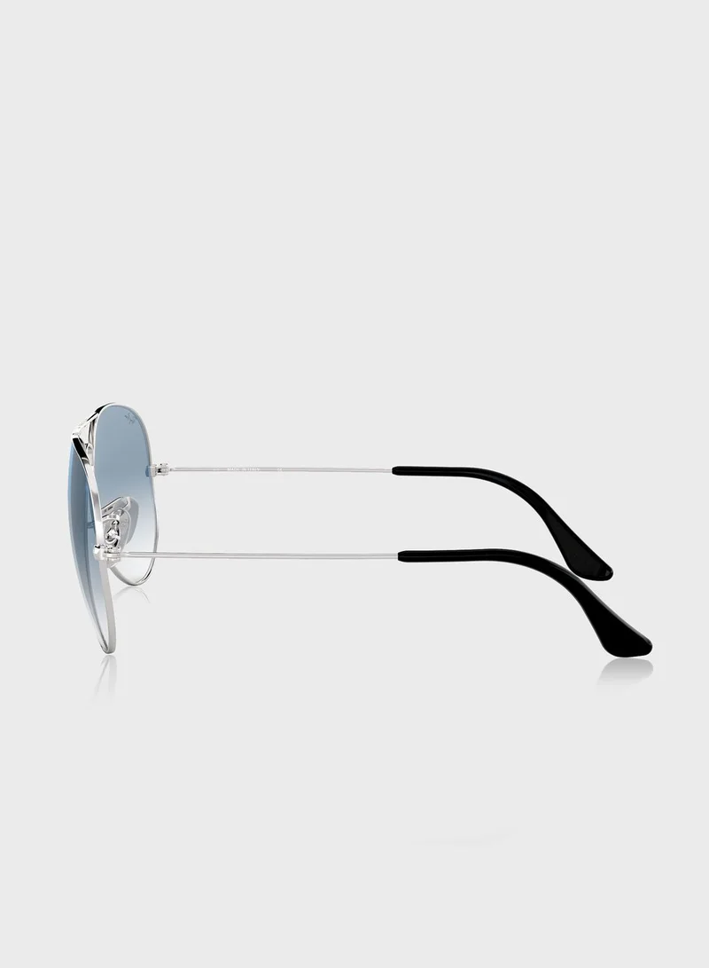 Ray-Ban 0Rb3025 Aviator Large Metal Sunglasses